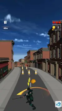 Ninja Hero Runner: Warrior Run, Fruit Cutter 3D Screen Shot 0
