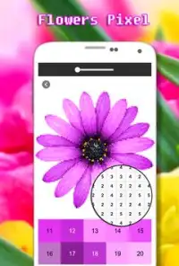 Coloriage Art De Fleurs Par Nombre - Pixel Screen Shot 0