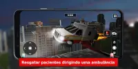 Condução De Carro Simulador: Voador Ambulância Screen Shot 0