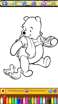 Fun Honey Bear Coloring Screen Shot 0