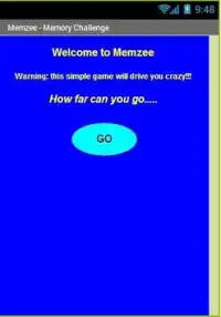 Memzee - Memory Brain Training Screen Shot 0