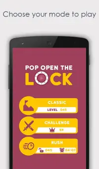 Pop Open The Lock - Juego de bloqueo abierto Screen Shot 3