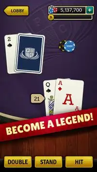 Blackjack Legends - Best 21 Screen Shot 2