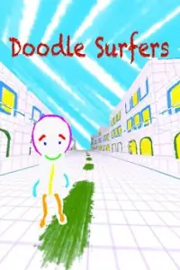 Doodle Surfers stickman run 3D Screen Shot 0