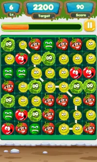 Fruit & Veggies : Link Line Match 3 Puzzle Game Screen Shot 13