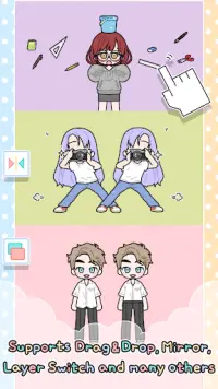 Pastel Friends : Dress Up Game Screen Shot 2