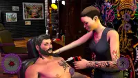 Salón virtual tatuajes entintados Juego de dibujo Screen Shot 9