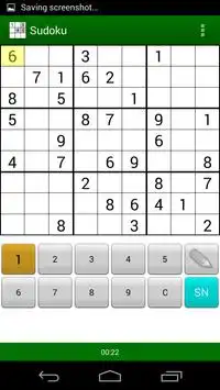 Sudoku Screen Shot 3