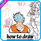 how to draw super saiyan god