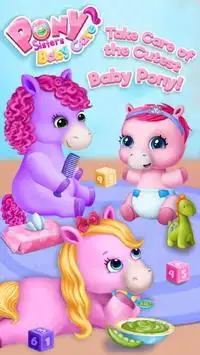 Pony Sisters Baby Horse Care Screen Shot 0