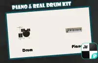 Piano & Real Drum Kit Free Screen Shot 1