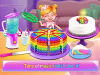Rainbow Unicorn Cake Maker: Jeux de cuisine Screen Shot 3