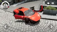 Ferrari Simulator Car Crash 3D Screen Shot 5