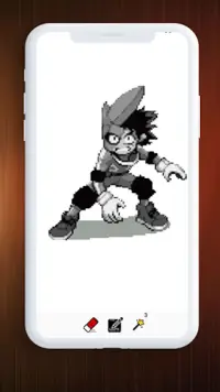 Boku No Hero Academia Color By Number Pixel Art Screen Shot 4