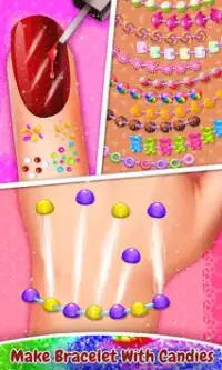 Candy Nail Polish & Ring Pop Salon! Kẹo Bracelet Screen Shot 4