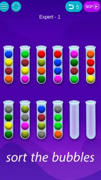 bubble sort - color sort puzzle Screen Shot 1