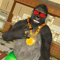 Scary Stranger: Gorilla Prank‪s House Owner Ape 3D