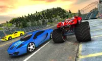 Crazy voiture vs Monster Racer Screen Shot 0