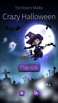 Crazy Halloween - lovely little witch and elf cat Screen Shot 1