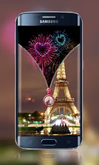 Paris Zipper Lock Screen Screen Shot 2