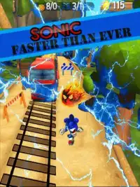 Sonic shadow fast run Screen Shot 0