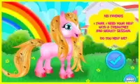 Rainbow Cute Pony Caring Screen Shot 1