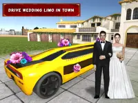 Luxury Wedding Limousine Taxi: 3D Car Driving 2021 Screen Shot 8