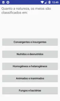 Quiz Bioprocessos Screen Shot 1