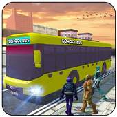 Super Hero Kids School Bus Driver