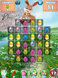 Bunny Blast - Easter games and match 3 games Screen Shot 0