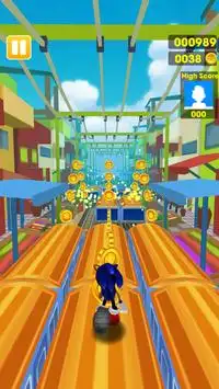 Subway Sonic Run Screen Shot 1