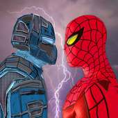 Spider Hero vs War Robots: Pertarungan Superhero