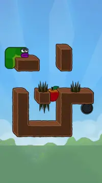Hungry Worm Puzzle Screen Shot 2
