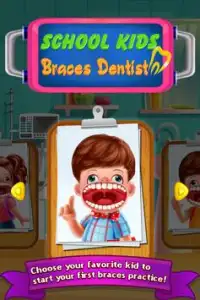 Schule Kids Braces Dentist - Virtuelle Doktor-Spie Screen Shot 2