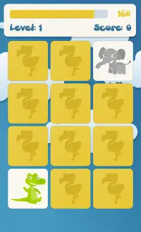 Animals memory game for kids Screen Shot 2