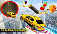auto taxi acrobazia mega rampe giochi di acrobazie Screen Shot 3