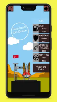 Roket Oyunu: Türk Roketi UZAY Screen Shot 0