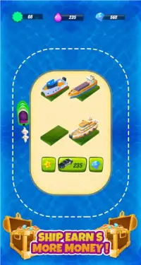 🚢Merge Ships 🚢 - Click & Idle Tycoon Merger Game Screen Shot 1