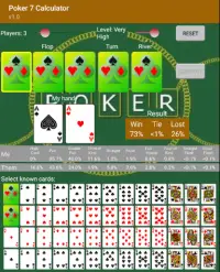 Poker 7 Calculator Screen Shot 3