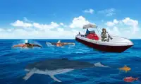 Tubarão Ataque Azul Baleia 3D Aventura jogos Screen Shot 1