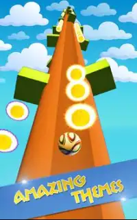 Rolling Ball Blast: Rolling Ball In Sky Scrolling Screen Shot 3