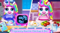 Ibu Kehamilan Kelahiran Unicorn Baby Pet Caregiver Screen Shot 0