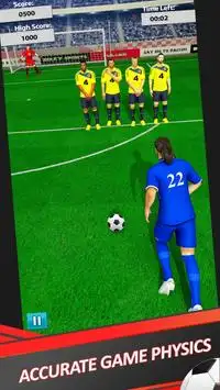 Soccer Free Kicks League: World Cup Final 2018 Screen Shot 0