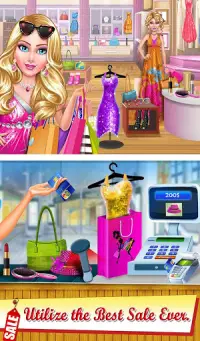 Simulador de moda de compras: jogo de menina Screen Shot 7