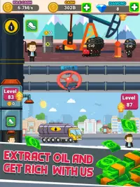 Idle olio Miner: Tap Clicker Denaro Giochi Tycoon Screen Shot 2