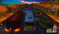 バスの交通レーサー：無限の高速道路レースの熱 Screen Shot 9