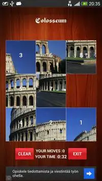 7 Wonders Picture Puzzle,slide Screen Shot 0