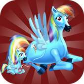 pony makeover games - rainbow Pony