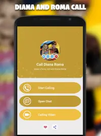 Diana and Roma Call - Fake Video Call and Chat Screen Shot 0