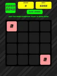 Neon 2048: Block Tile Puzzle Screen Shot 9